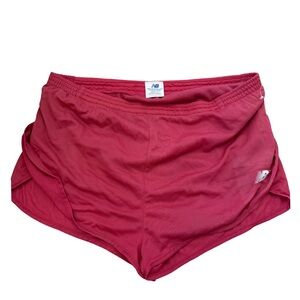 Vintage New Balance Women's Red Running Shorts